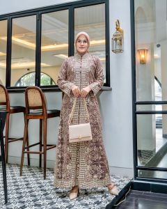 RR Gamis Tile Bordir Terbaru Kombinasi Bordir Tempel Di Dada//Gamis Modern Beleza Full Furing Satin Velvet