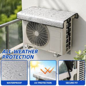 Air Conditioner Cover Outdoor Unit Dustproof Waterproof Storage Protector Home Cleaning Washable