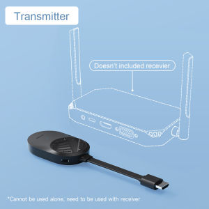 Hagibis Wireless HDMI-compatible Video Transmitter and Receiver Extender Kit Wireless Display Adapter Dongle for TV Monitor Camera Streaming Projector PC