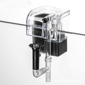 Aquarium Filter For Fish Tank Accessories Mini Water Pumps EU Plug External Hang Up Filter Oxygen Submersible Water Purifier