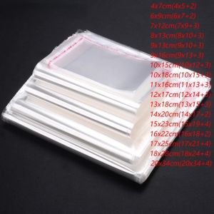100Pcs Opp Bags Transparent Self Sealing Poly Plastic Bags For Candy Lollipop Cookie Packaging Wedding Party Gift Supplies