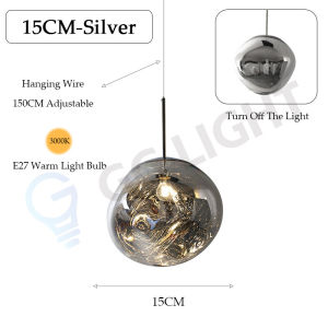 [1Year Warranty] Modern Lava Chandelier Creative Minimalist Restaurant Bar Table Lamp Duplex Building Decorative Lamp Single Head Window Chande