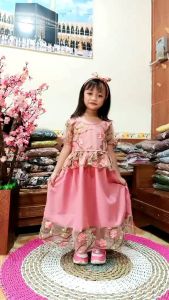 Dress Anak Aurelyaa & Set Bandana Pita