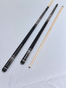 ไม้คิวบิลเลียดสไตล์จีนสีดำ 8 ไม้คิวหัวใหญ่สไตล์อเมริกันไม้เมเปิล 9 ลูก อุปกรณ์บิลเลียด