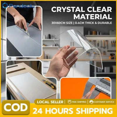 [Fast Delivery] Clear Acrylic Sheet 30x60x0.4cm (1x2ft) Transparent Board for DIY Crafts and Display