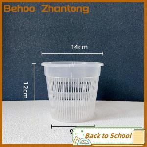 Behoo 11 14cm Mesh Pot Root Control Transparent Flowerpot For Orchid Flower Breathable Growth Container Garden Plastic Flower Pot