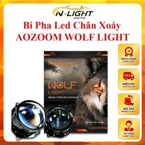 Đèn Bi Led Wolf Light New Arrival Aozoom Bi Led Chân Xoáy Đa Năng Độ Bi Pha Led Tăng Sáng Cho Ô Tô
