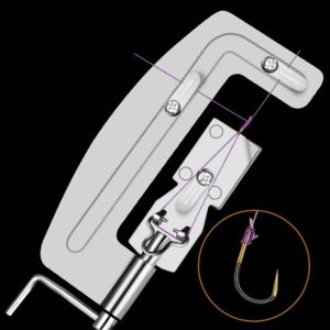 SHICA Stainless Steel Knotting Tool Binding Tool Fishing Accessories Automatic Fishing Hooks Line Tier Machine Line Tying Fish Hook Line Knotter