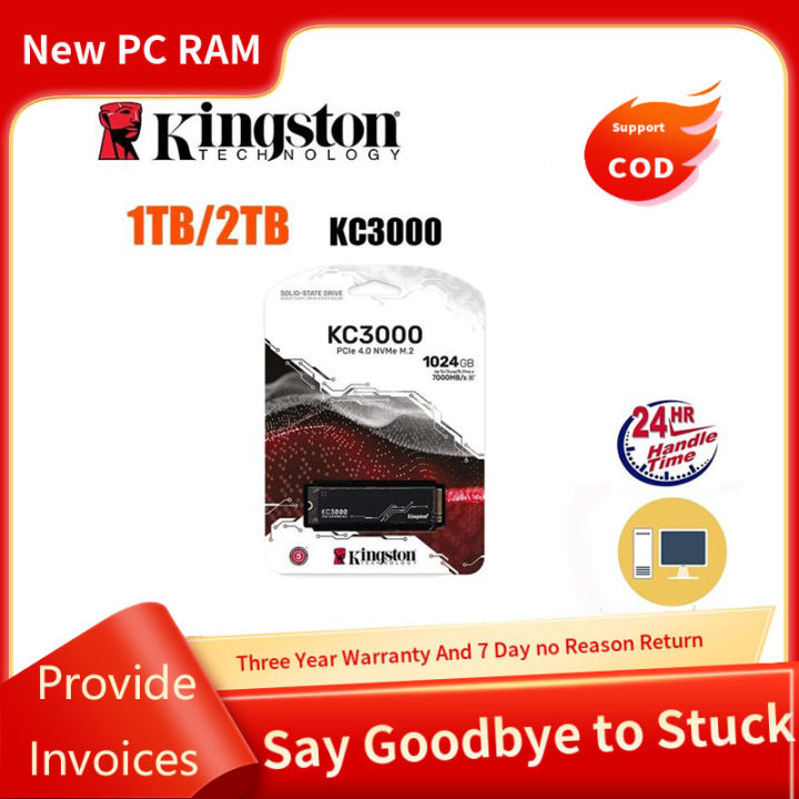 [3 year warranty] Kingston KC3000 NVMe SSD 1024GB 2048GB M.2 2280 PCIe