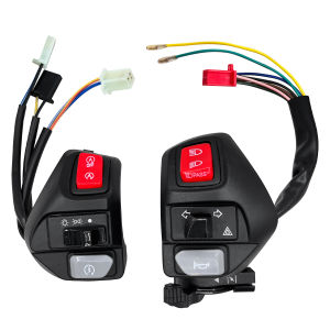 สวิตช์เปิด/ปิดรถจักรยานยนต์1คู่22มม. สวิตช์เปิด/ปิดแตรไฟเลี้ยวสวิตช์สตาร์ทสำหรับ MIO