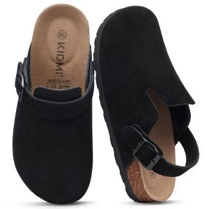 Asgard women’s suede sandals made with genuine leather feature adjustable straps and a cork insole for comfort and arch support. These are-sized potato-shaped sandals.