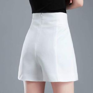 2023 Korean Womens shorts Korean version loose high waist casual wide leg A-line shorts