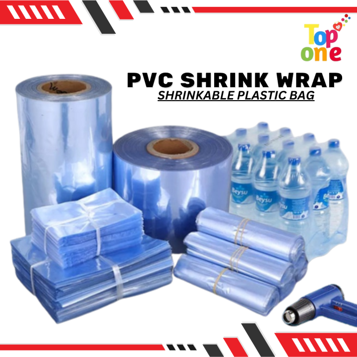 Shrinkable Transparent PVC plastic heat shrink wrap Clear Plastic Wrap ...