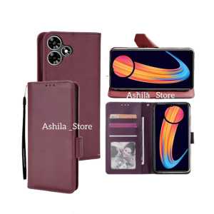 Infinix Hot 30i Casing Dompet Flip Cover Leather Premium Bisa Standing Buat  Nonton Video Call