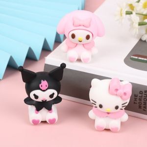 Cartoon Sanrio Hello Kitty Eraser Pencil Sharpener Kawaii Kuromi My Melody Student Stationery Kids School Supplies Gifts