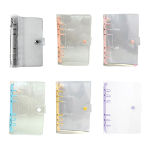 A 6 6 Rings Binder Cover Soft Binding Covers Clear Budget Binder Round Rings Binder Cover for Office