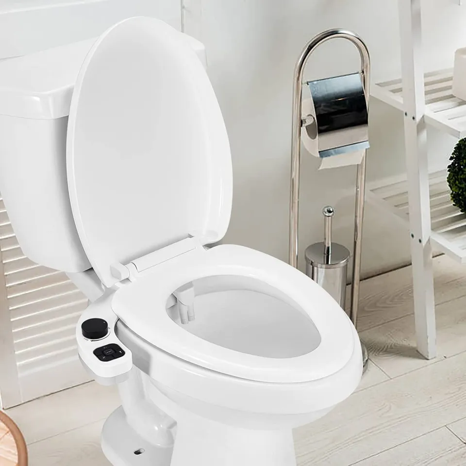 Throne Bidet Toilet Attachment - Non-Electric Self Cleaning Water