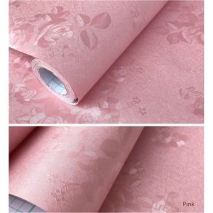 Wallpaper Dinding Kamar Tidur Motif Polos Embos Bertekstur Sudah ada lemnya Bisa Bayar Ditempat