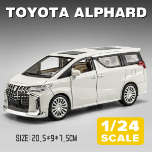 [Spot +24hours delivery]1:24 Toyota Alphard Diecast Model Car Toy Cars for Boys Toys Car For Kids Gift For Birthday Scale