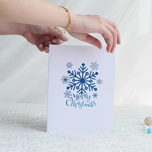 3D เกล็ดหิมะอวยพรเพิ่มได้คริสต์มาสอวยพรให้เพื่อนของคุณงานฝีมือดีของตกแต่งงานปาร์ตี้ทักทาย
