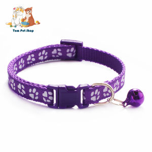 Collar Dog Paw Collar With Bell Safety Buckle Neck for Dog and Cat Puppy Accessories