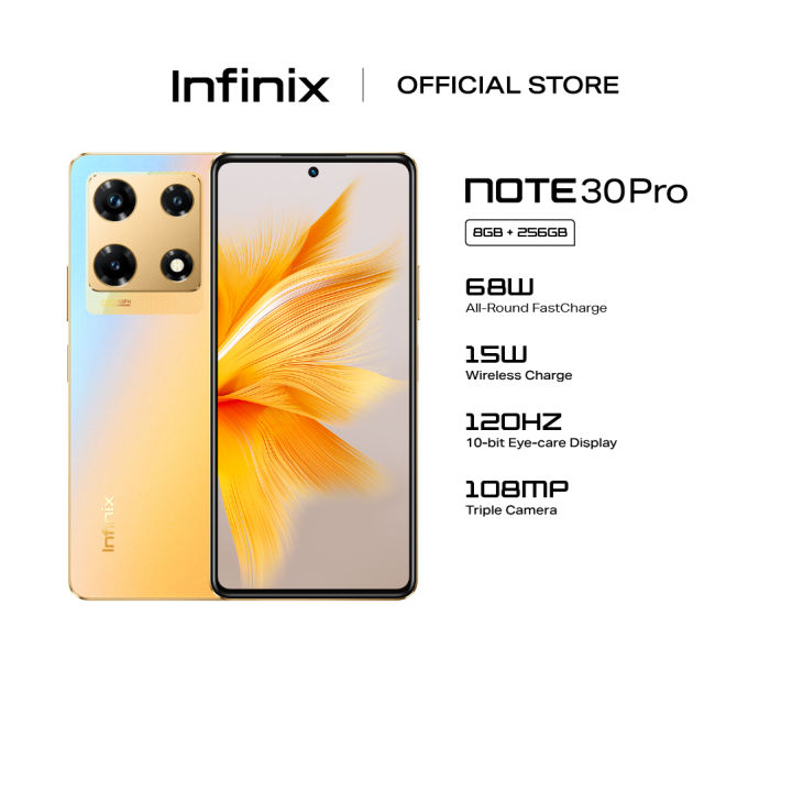 Infinix Note 30PRO(256GB+up to 16GB) 68W Fast Charge+15W Wireless Charge  120Hz Amoled Display 108MPCamera HelioG99 JBLSpeaker