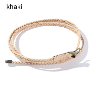 YUNAFIN Phụ nữ Duyên dáng Màu kẹo Đai điều chỉnh Thắt lưng giả da Dress Strap Dây thắt lưng