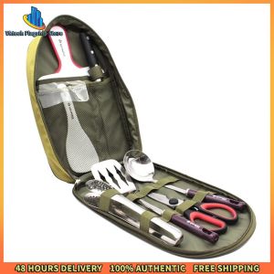 Vktech Outdoor Camping Cookware 8 Pcs Compact Non-Stick Utensil Set for Hiking and Camping Trips