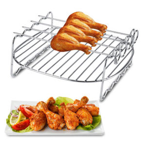 YTRYTWE Replacement BBQ Holder Air Fryer Accessories Baking Tray Barbecue Rack Air Fryer Rack Grill