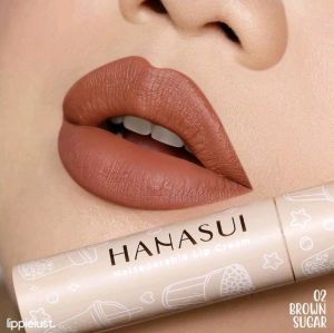 [BPOM] HANASUI Lip Cream Mattedorable BOBA Bibir Blush On Lip And Cheek Lipstik Matte