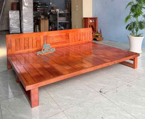 Giường gấp gỗ thành ghế giường ngủ gấp gọn giường gỗ còng gấp giá tốt HCMBD