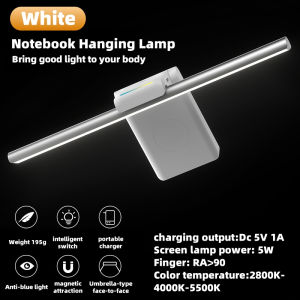 Monitor Light 50cm Adjustable LED Computer Screen Bar with Timer Laptop Reading Lamp Eye Protection Hanging Lighting