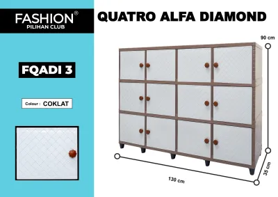 LEMARI PLASTIK CLUB TRIPLE FLIP ALFA FASHION MEJA TV SERBAGUNA [CLBBOX]
