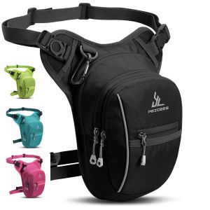 MINFEN Waist Bags Motorcycle Drop Bag Waterproof Hip Bum Thigh Belt Pack Camping Hiking Adjustable Motorbike Leg Bag Mobile Phone Purse