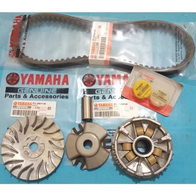 5TL(MIO) Paket cvt rumah roller assy + vanbelt + kipas pully Mio smile Mio sporty Mio lama gratis GEMUK