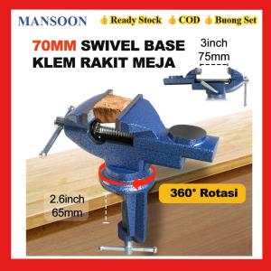 【stok siap】MANSOON Catok Meja 70MM dengan Rotasi 360 Derajat dan Fungsi Penguncian Bantalan Kaki Meja untuk Perlindungan