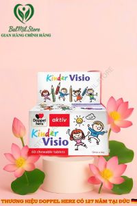 Viên nhai hỗ trợ đôi mắt bé sáng và khỏe mạnh hỗ trợ tăng cường thị lực Doppelherz Kinder Visio hộp 60 viên - Germany (Đức)