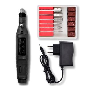 SCUDOS Electric Nail Drill Grinding Mesin Kikir Kuku Elektrik Bentuk Pena Untuk Pedicure Manicure Dan Nail