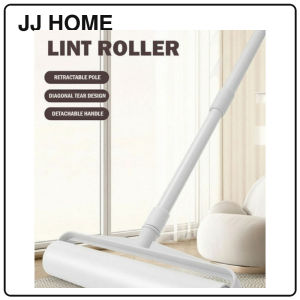 【JJ HOME】19cm/24cm Long Sticky Lint Roller Mop Lint Remover Lint Roller Standing Laundry Roller