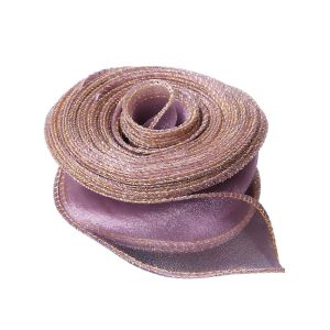 VIVIDI Chiều rộng 4cm Ruy băng Organza Chiều dài 10 thước Thiết kế có dây Ruy băng màu trơn Ruy băng trang trí Chất liệu sợi Ruy băng đuôi cá Bó hoa