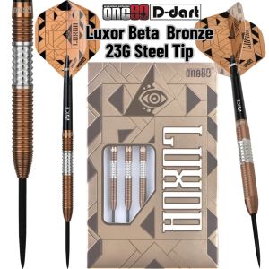 ONE80 STEEL TIP DART - 23G LUXOR BETA 90% TUNGSTEN STEEL TIP DARTS (ARROW DART KELULI)