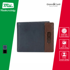 Ví Ngang Bằng Da Thật Nam Màu Xanh - Gianni Conti - Sản Xuất Thủ Công Tại Italy_6057100-627