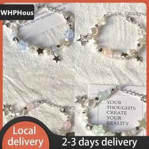 [COD] WHPHous Ship within 24 hours Light Luxury Exquisite Five-Pointed Star Beaded Bracelet For Women Men Fashion Sweet Cool Adjustable Couple Bracelet Gifts