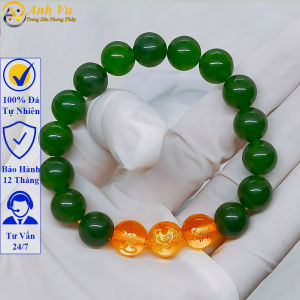 Vòng phong thủy tam hợp tỵ dậu sửu chất liệu mã não - size 8 10ly - Có khai quang may mắn tài lộc - Bảo hành 12T - Phong Thủy Anh Vũ