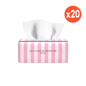 [20Pack]Botare Cheerful PINK Facial Tissue Soft pack baby Tissue Pek Keluarga Toilet Paper 4-ply thickening premium