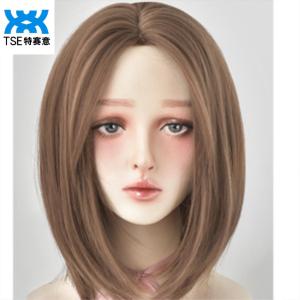 Mũ tóc giả TSE Synthetic kiểu tóc ngắn dài như xương sườn thay thế tóc nhẹ D-119