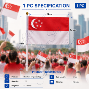 🚩Local Ready Stock NDP 61th Singapore Toothpick Flag National Day Snack Restaurant Party Decor Flag Badge Wholes