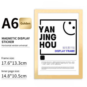 A4/A5/A6/A3Magnetic Photo Frame Picture Certificate Magnetic Display Sticker Photo Office Adhesive Wall Frame