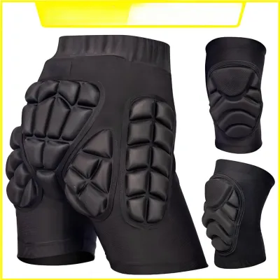 Womens Comfort Pants & Shorts - Ski hip protection pants for roller skating anti-fall skating shock-absorbing pants Seluar Wanita