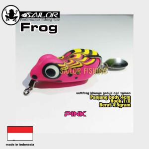 Soft Frog Sailor Umpan Pancing Casting Gabus Softrog